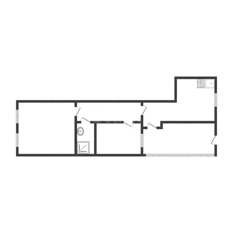 2-комнатная квартира: Курган, улица Пушкина, 6 (50 м) - Фото 1