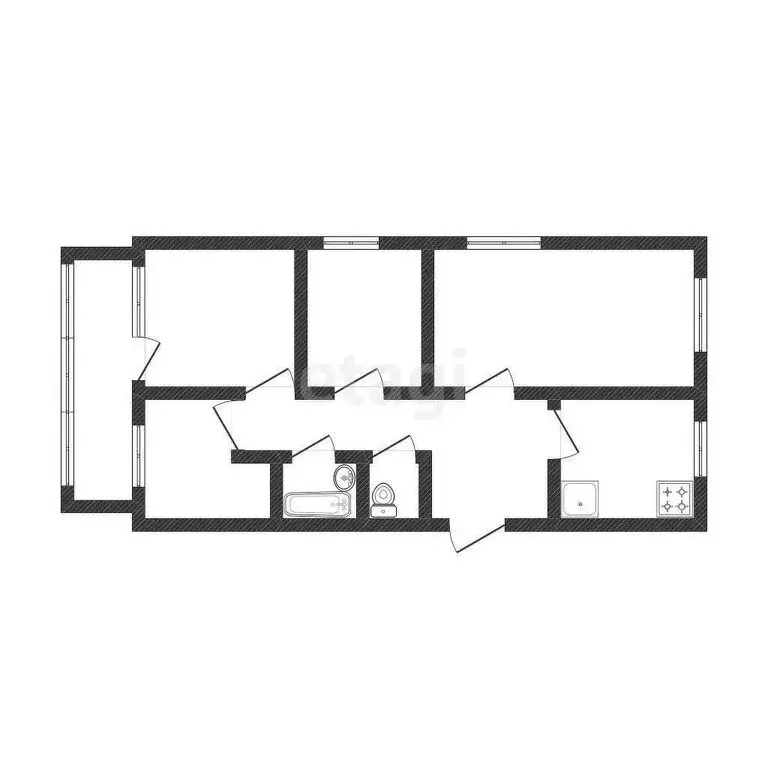 4-комнатная квартира: Благовещенск, Свободная улица, 259 (71 м) - Фото 1