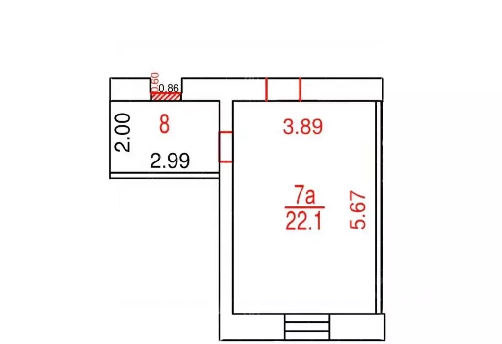 Студия Москва Маломосковская ул., 2К1 (33.0 м) - Фото 1