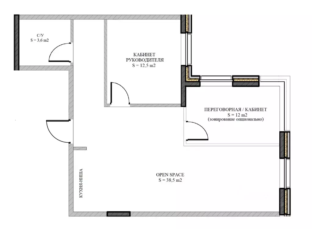 Офис в Москва Кастанаевская ул., 16А (72 м) - Фото 2