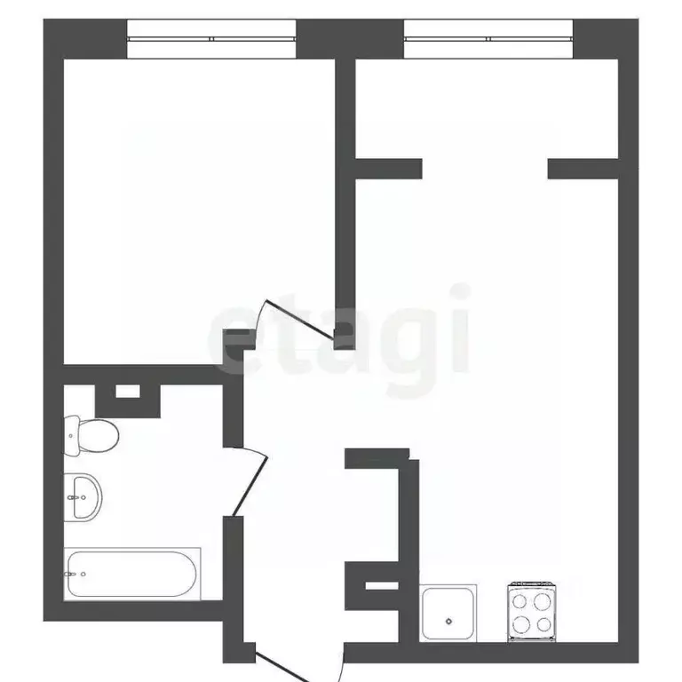 1-к кв. Тюменская область, Тюмень ул. Первооткрывателей, 14 (37.0 м) - Фото 2