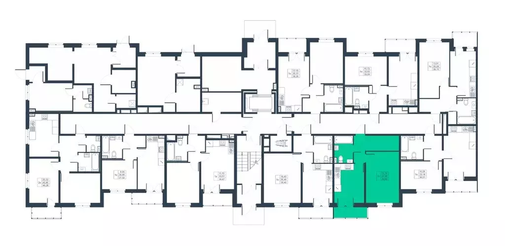 1-комнатная квартира: Коммунар, Самойловская улица, 2 (37.3 м) - Фото 2