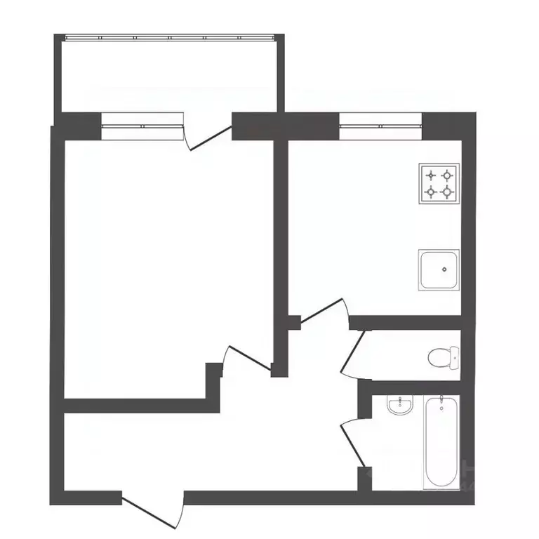 Комната Тюменская область, Тюмень Микрорайон мыс, ул. Маршала ... - Фото 2