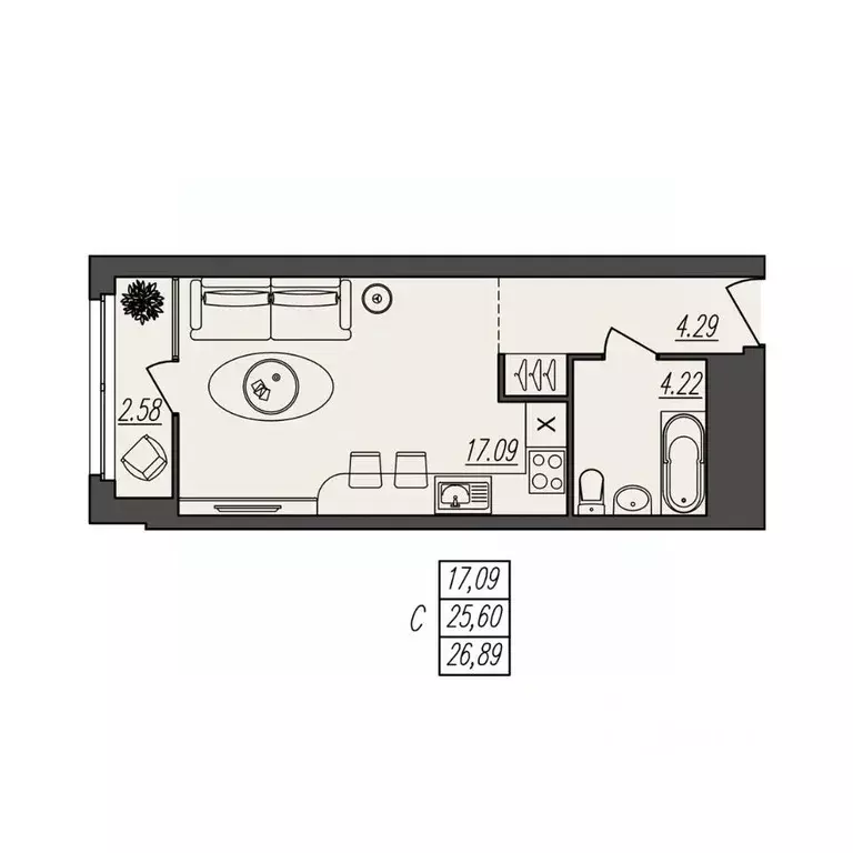 Студия Волгоградская область, Волгоград ул. Степана Разина, 25/1 ... - Фото 1