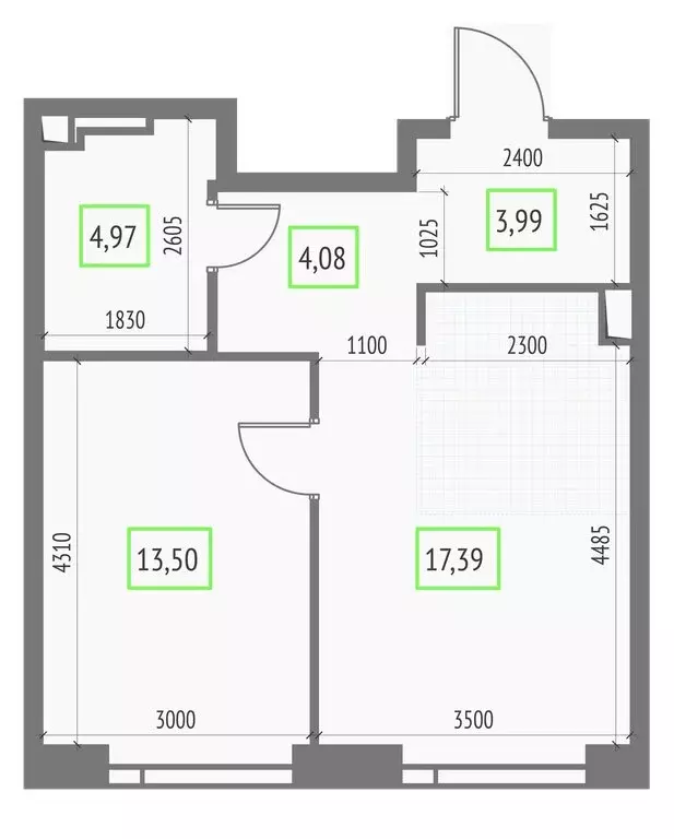 1-комнатная квартира: Москва, СВАО, Бутырский район (43.93 м) - Фото 1