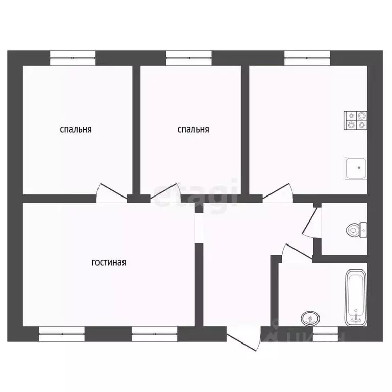 Дом в Тюменская область, Тюмень ул. Шевченко (73 м) - Фото 1