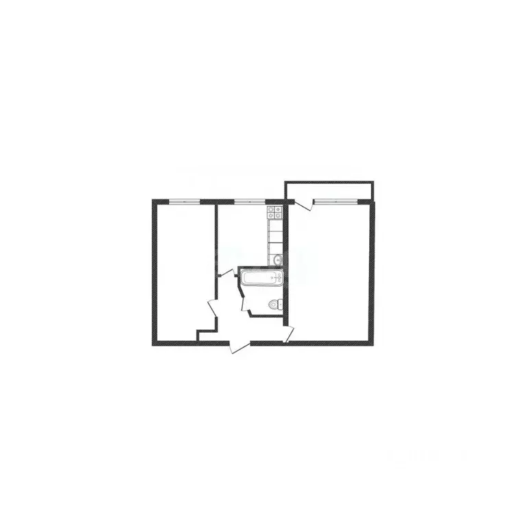 2-к кв. Белгородская область, Губкин ул. Раевского, 19 (43.7 м) - Фото 2