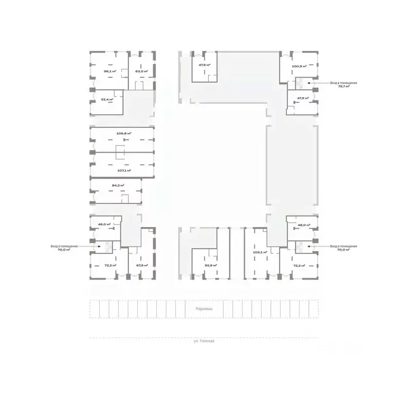 Помещение свободного назначения в Тюменская область, Тюмень ул. ... - Фото 2