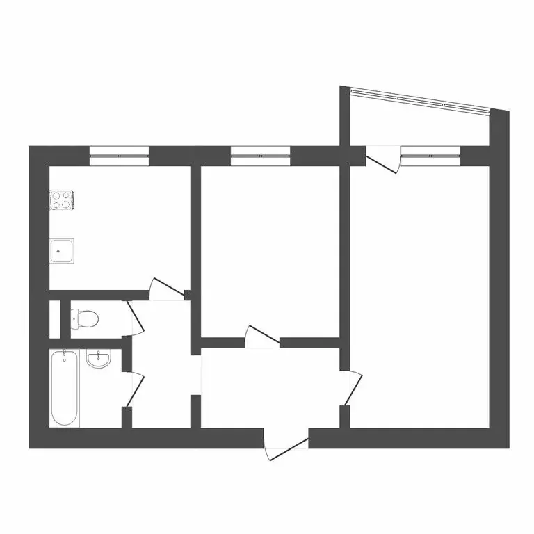 2-комнатная квартира: Тюмень, Широтная улица, 108 (51 м) - Фото 0