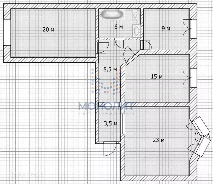 Продаётся 3-к квартира, 83.3 м - Фото 1