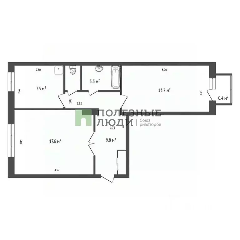 2-к кв. Красноярский край, Красноярск Фестивальная ул., 4 (54.0 м) - Фото 2