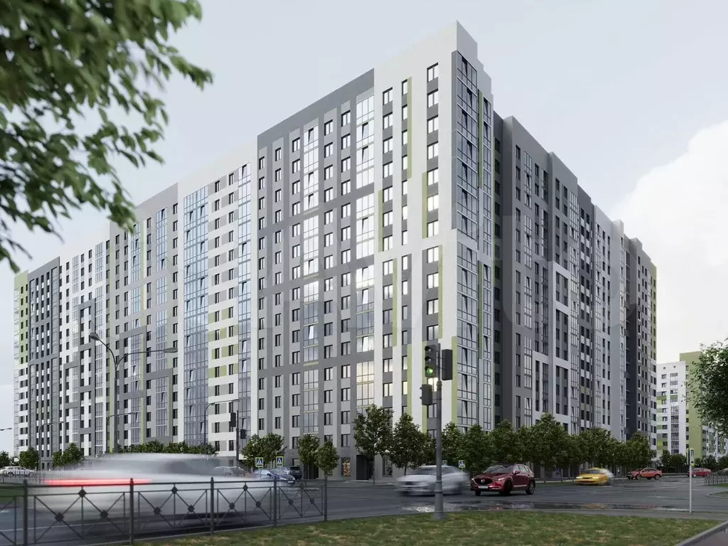 1-к. квартира, 33,6 м, 16/16 эт. - Фото 1