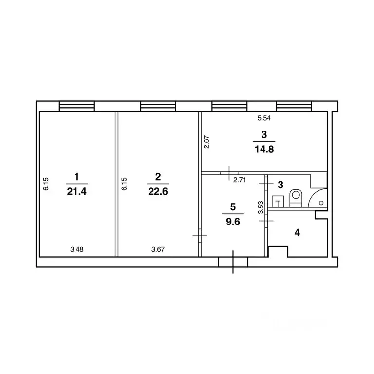 Офис в Москва Шарикоподшипниковская ул., 36/18 (76 м) - Фото 2