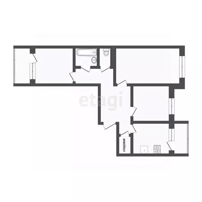 3-к кв. Тверская область, Тверь ул. Можайского, 70 (66.8 м) - Фото 1