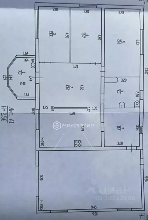 Дом в Брянская область, Брянский район, Добрунское с/пос, д. Тиганово ... - Фото 2
