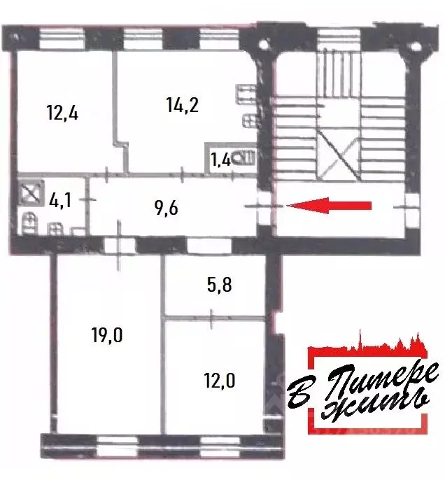 3-к кв. Санкт-Петербург Московский просп., 161 (78.5 м) - Фото 1