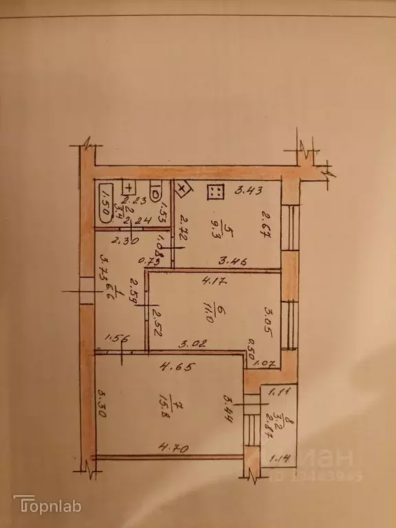 2-к кв. Тамбовская область, Тамбов Советская ул., 164 (49.3 м) - Фото 2
