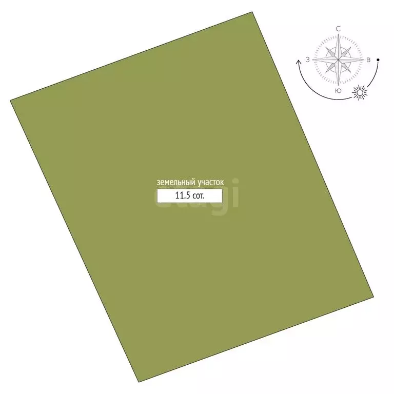 Участок в Ковровский район, посёлок Малыгино (11.5 м) - Фото 1