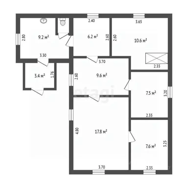Дом в Севастополь ш. Качинское, 23А (83 м) - Фото 1
