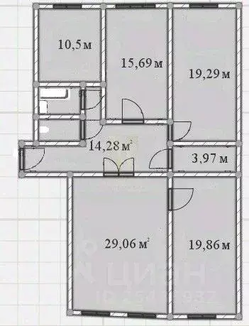 4-к кв. Санкт-Петербург пер. Гривцова, 6 (120.3 м) - Фото 1