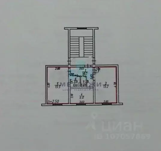 2-к кв. Калужская область, Юхновский район, Беляево с/пос, д. Беляево ... - Фото 2