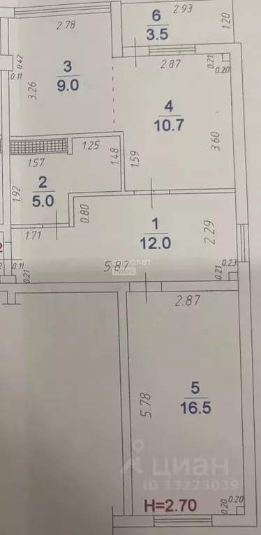 2-к кв. Краснодарский край, Анапа Рождественская ул., 57к2 (53.2 м) - Фото 2