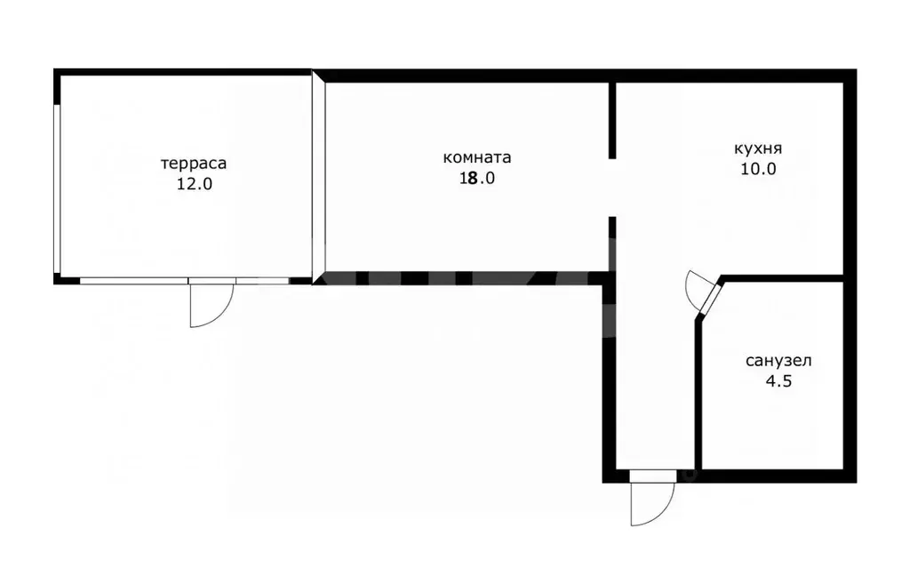 1-к кв. Краснодарский край, Сочи Вишневая ул., 10/7 (33.0 м) - Фото 2