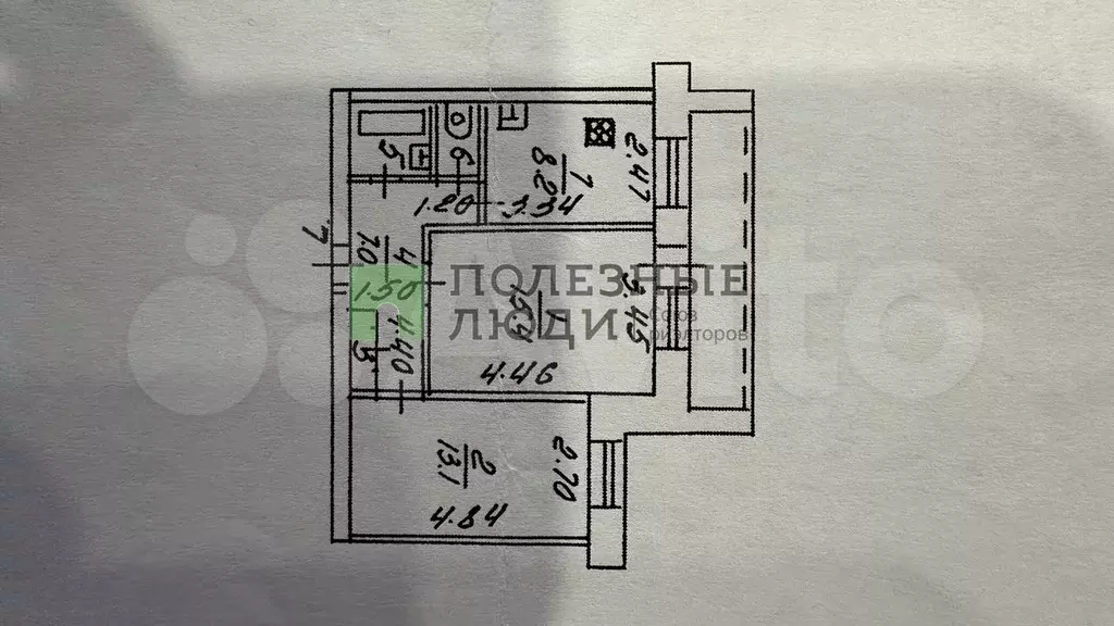 2-к. квартира, 48 м, 2/9 эт. - Фото 0