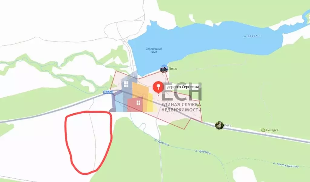 Участок в Белёвский район, сельское поселение Правобережное, деревня ... - Фото 2