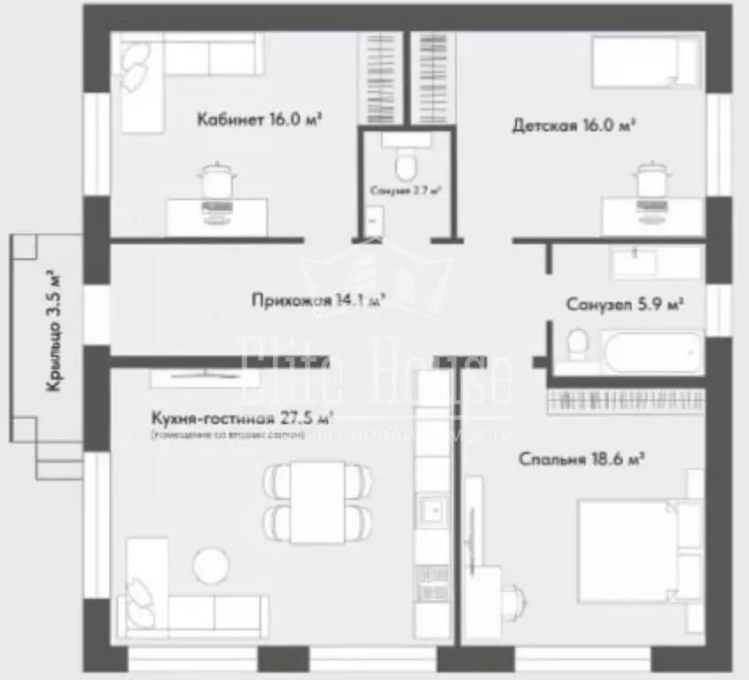 Дом в Калужская область, Калуга городской округ, д. Чижовка  (105 м) - Фото 2