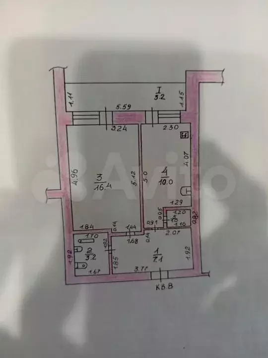 1-к. квартира, 37,7 м, 2/9 эт. - Фото 0