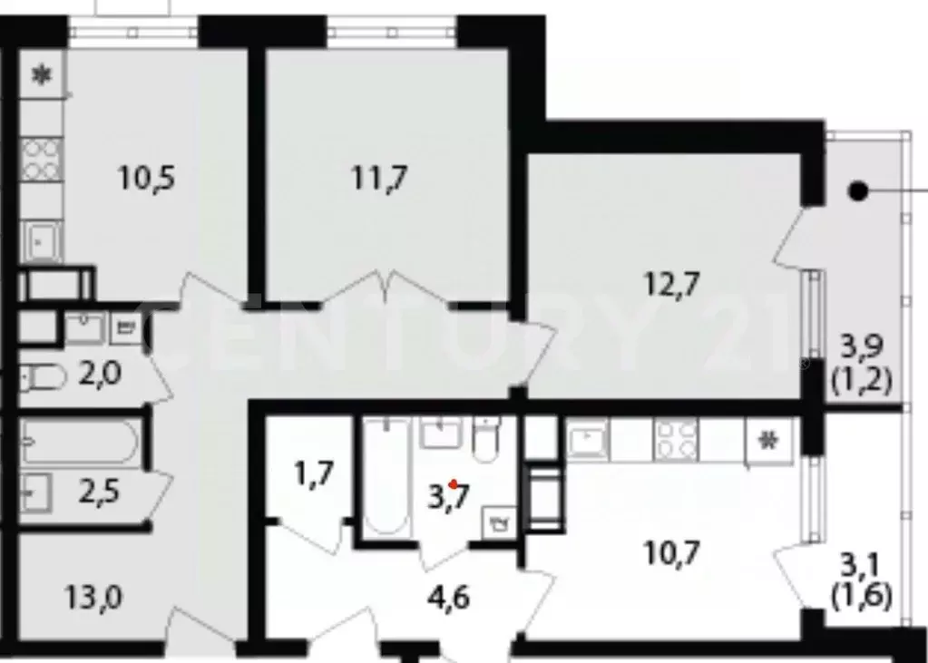 2-к кв. Москва ул. Берзарина, 32 (56.3 м) - Фото 1