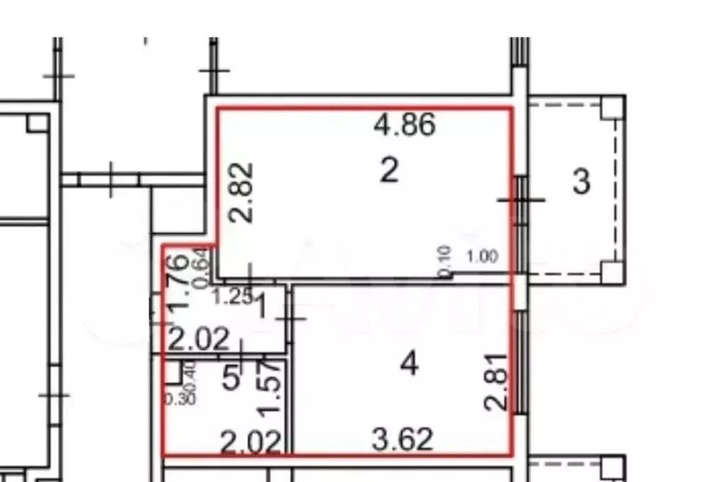 1-комнатная квартира: село Сукко, Мирная улица, 9к1 (34 м) - Фото 1