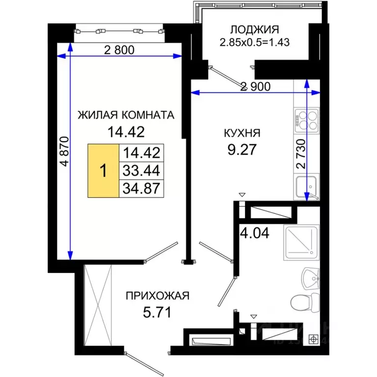 1-к кв. Ростовская область, Ростов-на-Дону Нефтекачка кв-л, Октябрь ... - Фото 0