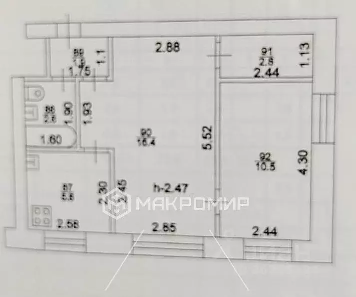 2-к кв. Татарстан, Казань ул. Татарстан, 72 (40.0 м) - Фото 2