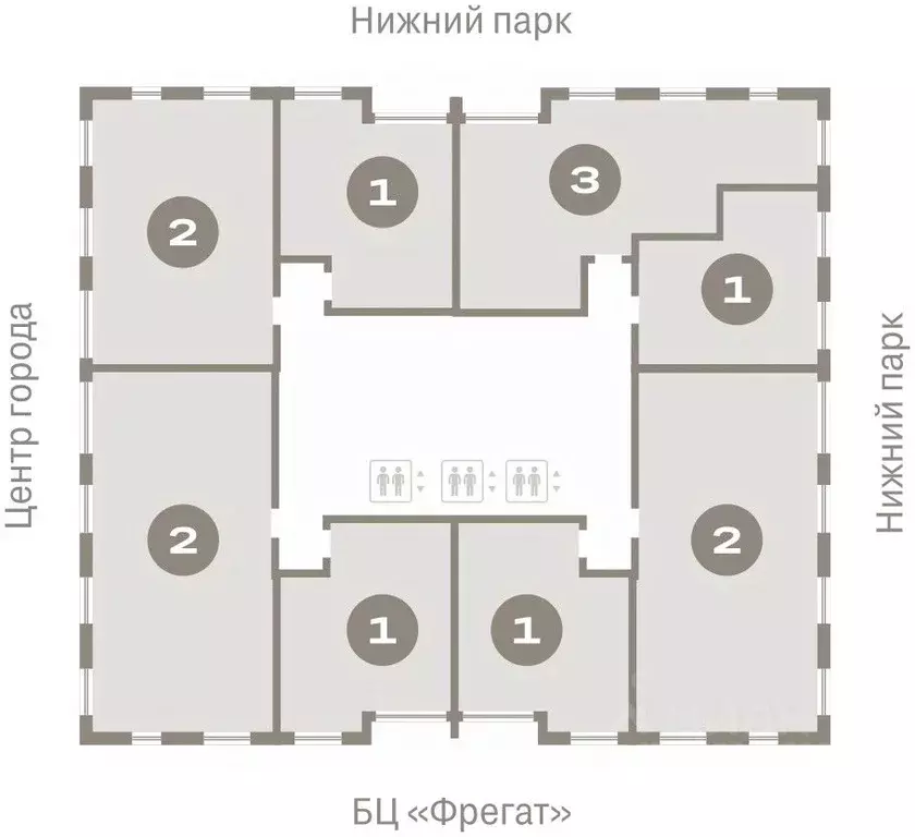 1-к кв. Липецкая область, Липецк пл. Петра Великого, 1 (47.26 м) - Фото 1