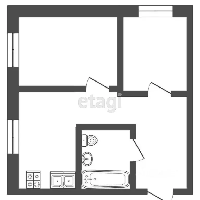 2-к кв. Мордовия, Саранск ул. Пушкина, 2 (43.5 м) - Фото 2