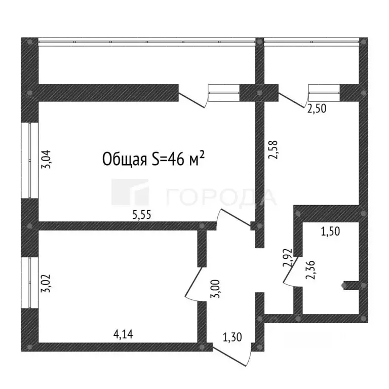 2-к кв. Кемеровская область, Новокузнецк Кузнецкстроевский просп., 8 ... - Фото 2