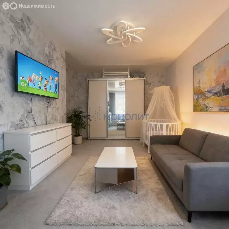 1-комнатная квартира: Кстово, Театральная улица, 27 (30.5 м) - Фото 1