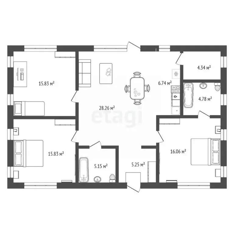 Дом в Новосибирская область, Новосибирский район, Барышевский ... - Фото 2