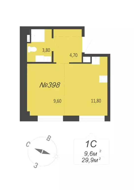 Студия Свердловская область, Екатеринбург ул. Круговая, 18 (29.9 м) - Фото 0