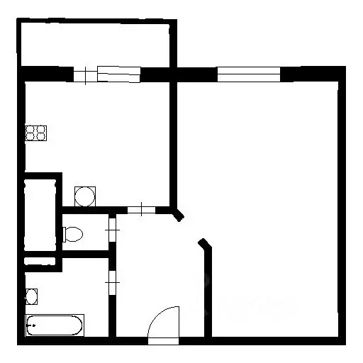 1-к кв. Ленинградская область, Мурино Всеволожский район, ул. ... - Фото 2