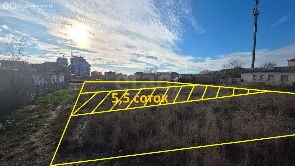 Участок в Прибрежное, Приозёрная улица (5.5 м) - Фото 2