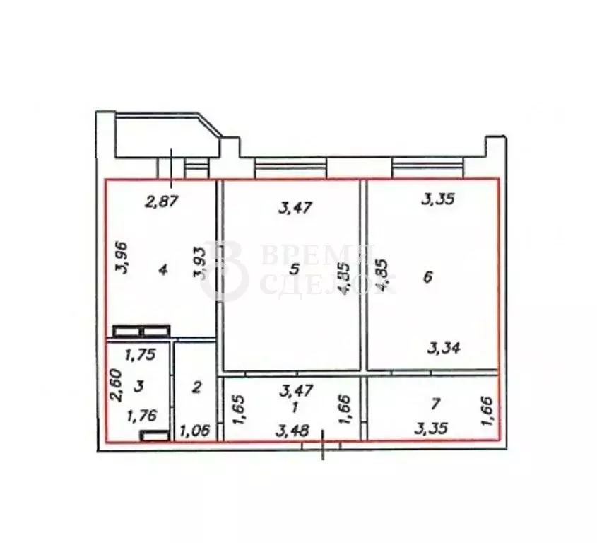 2-комнатная квартира: Владимир, улица Лакина, 2А (62.4 м) - Фото 1