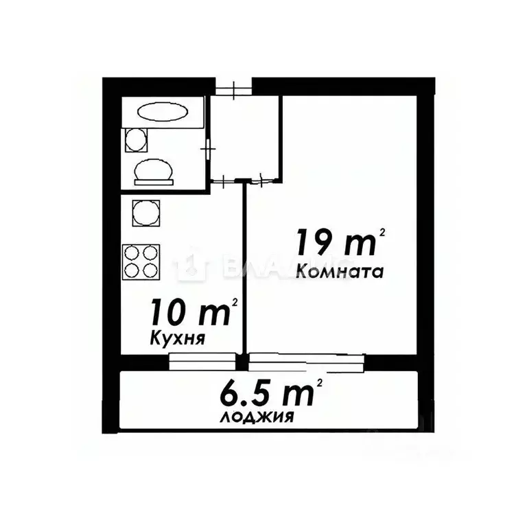 1-к кв. Москва Зеленоградская ул., 35К1 (34.3 м) - Фото 1