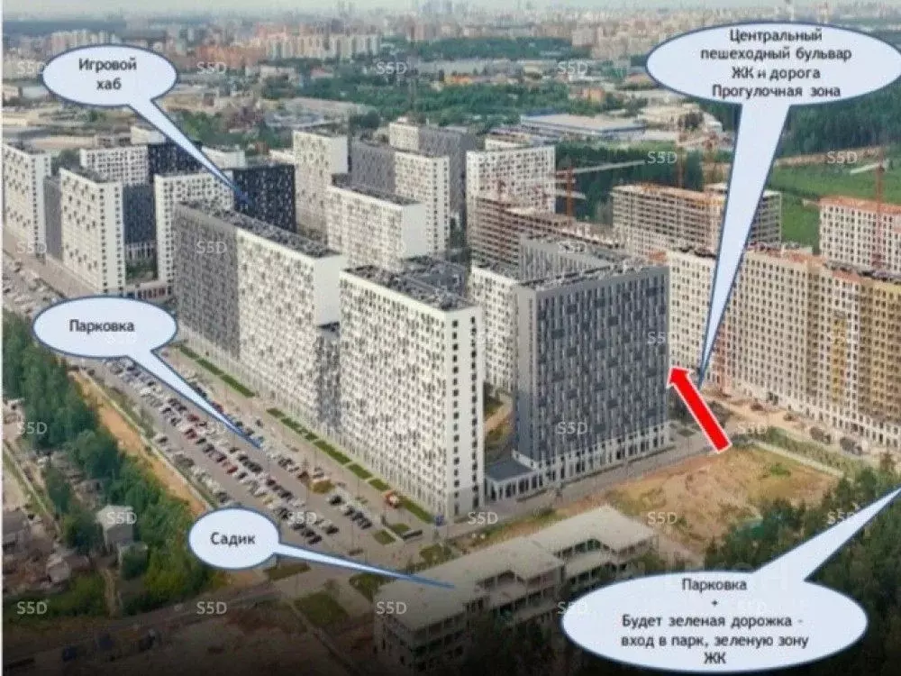 Торговая площадь в Московская область, Мытищи Мытищи Парк жилой ... - Фото 1