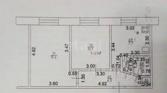 2-к кв. Татарстан, Казань ул. Рихарда Зорге, 42 (43.0 м) - Фото 2