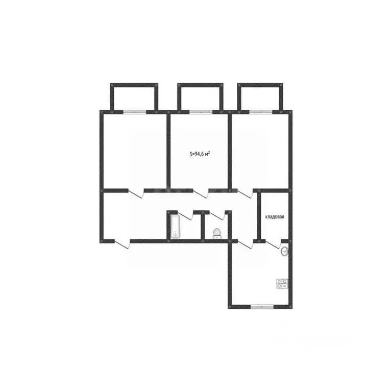 3-к кв. Алтайский край, Бийск Социалистическая ул., 92 (94.2 м) - Фото 2