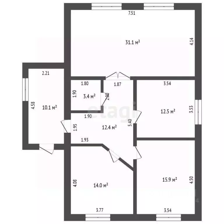 Дом в Вологодская область, Великоустюгский муниципальный округ, д. ... - Фото 1
