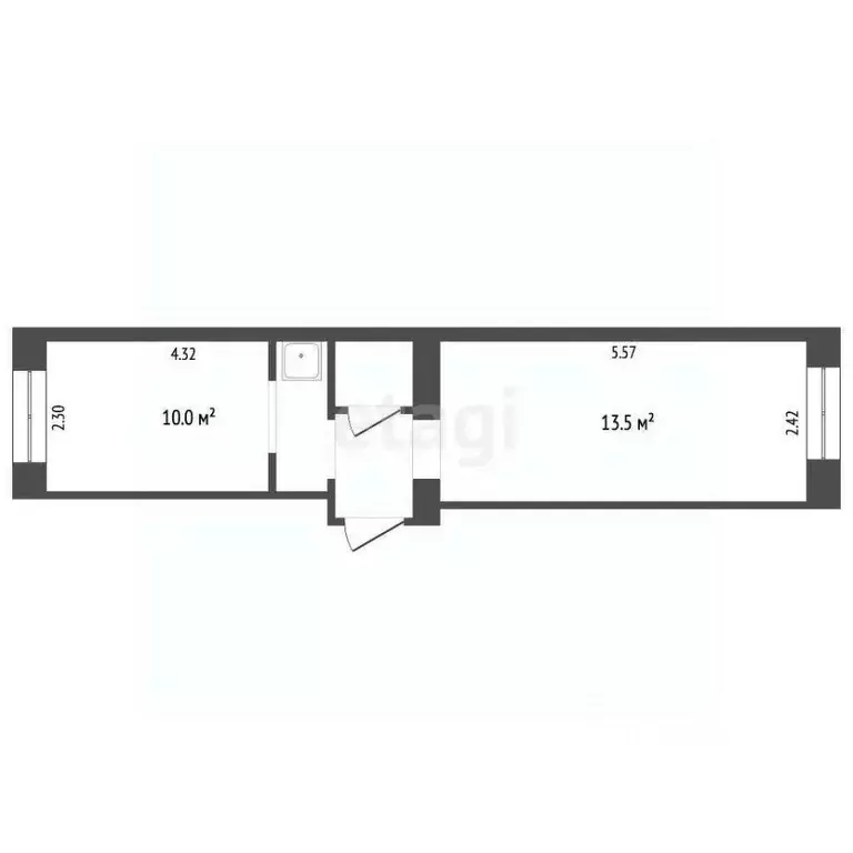 Комната Кемеровская область, Новокузнецк ул. Тореза, 43 (30.8 м) - Фото 0